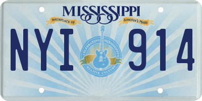 MS license plate NYI914