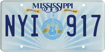 MS license plate NYI917