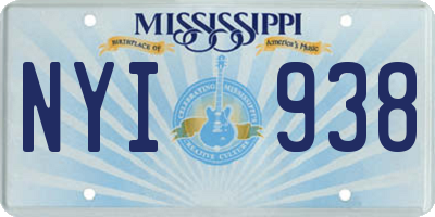 MS license plate NYI938