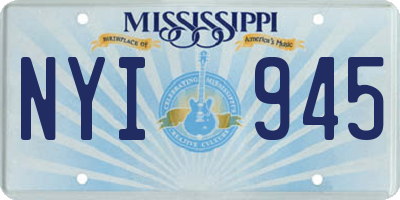 MS license plate NYI945