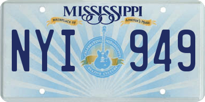 MS license plate NYI949