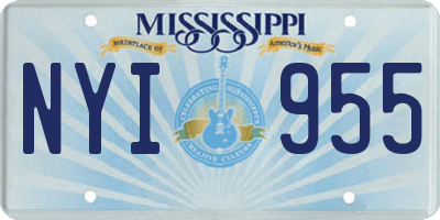 MS license plate NYI955