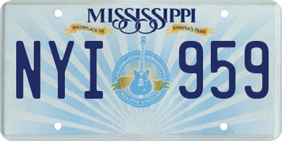 MS license plate NYI959