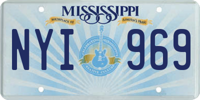 MS license plate NYI969