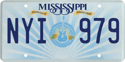 MS license plate NYI979