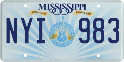 MS license plate NYI983