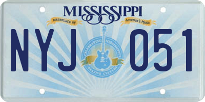 MS license plate NYJ051