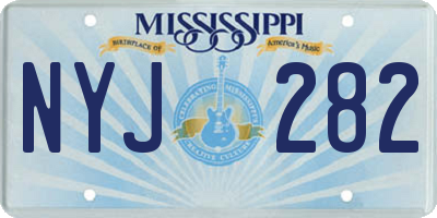 MS license plate NYJ282