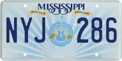 MS license plate NYJ286