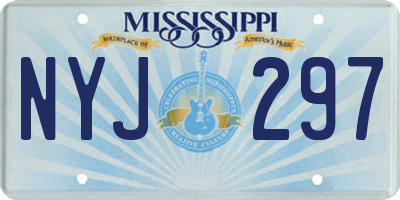MS license plate NYJ297