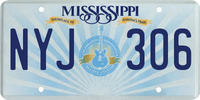 MS license plate NYJ306