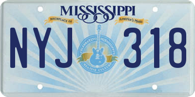 MS license plate NYJ318