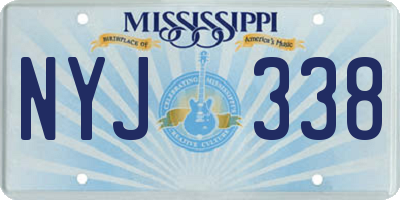 MS license plate NYJ338