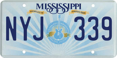 MS license plate NYJ339