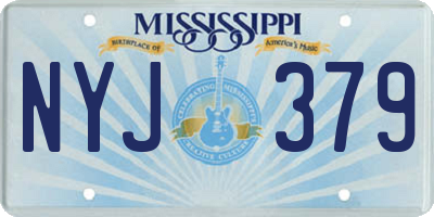 MS license plate NYJ379