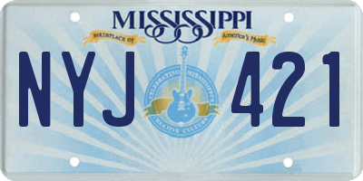 MS license plate NYJ421