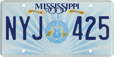 MS license plate NYJ425