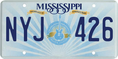 MS license plate NYJ426