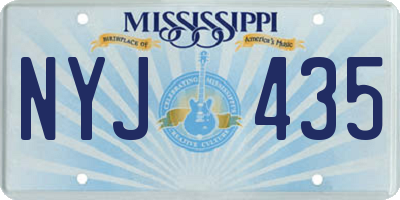 MS license plate NYJ435