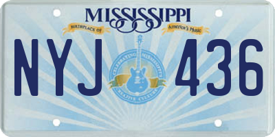 MS license plate NYJ436