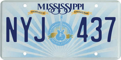 MS license plate NYJ437