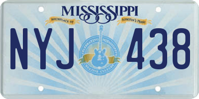MS license plate NYJ438