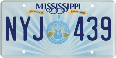 MS license plate NYJ439