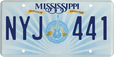 MS license plate NYJ441