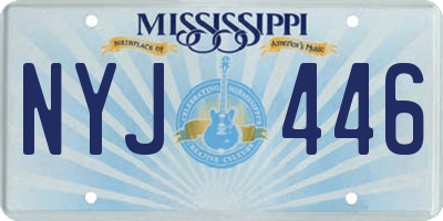 MS license plate NYJ446
