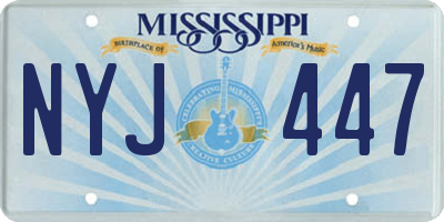 MS license plate NYJ447