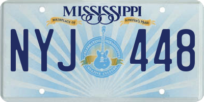MS license plate NYJ448