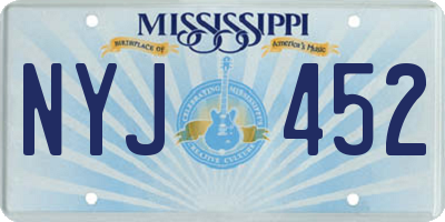 MS license plate NYJ452