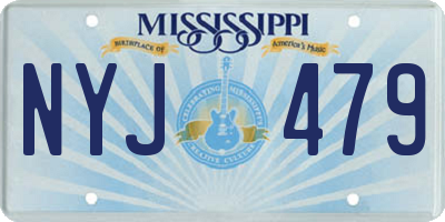 MS license plate NYJ479