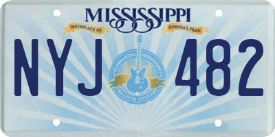 MS license plate NYJ482