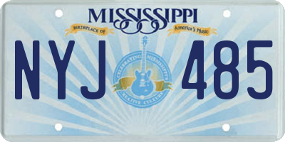 MS license plate NYJ485