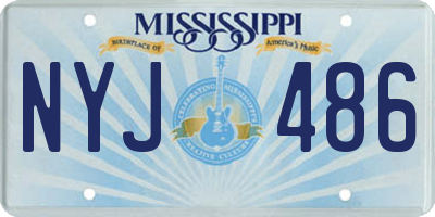 MS license plate NYJ486