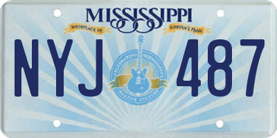 MS license plate NYJ487