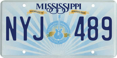 MS license plate NYJ489