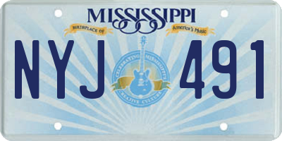 MS license plate NYJ491