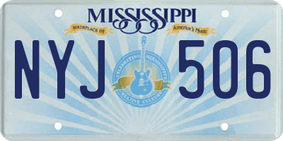 MS license plate NYJ506