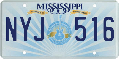 MS license plate NYJ516