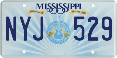MS license plate NYJ529