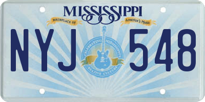 MS license plate NYJ548