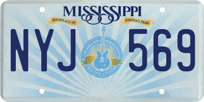 MS license plate NYJ569