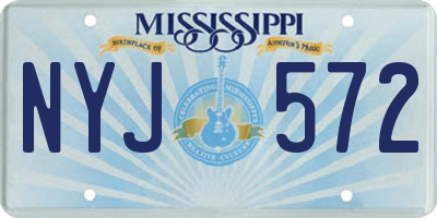 MS license plate NYJ572