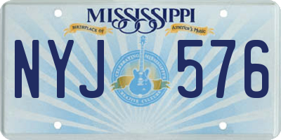 MS license plate NYJ576