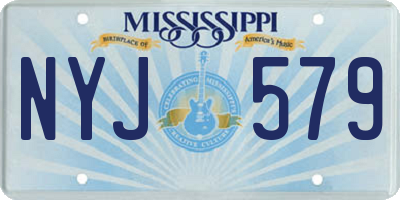MS license plate NYJ579