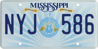 MS license plate NYJ586