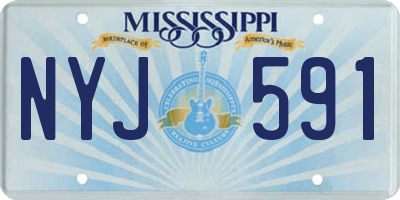 MS license plate NYJ591