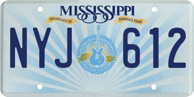 MS license plate NYJ612